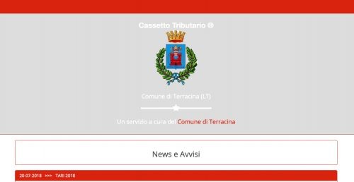 Il Comune di Terracina si dota del Cassetto Tributario.